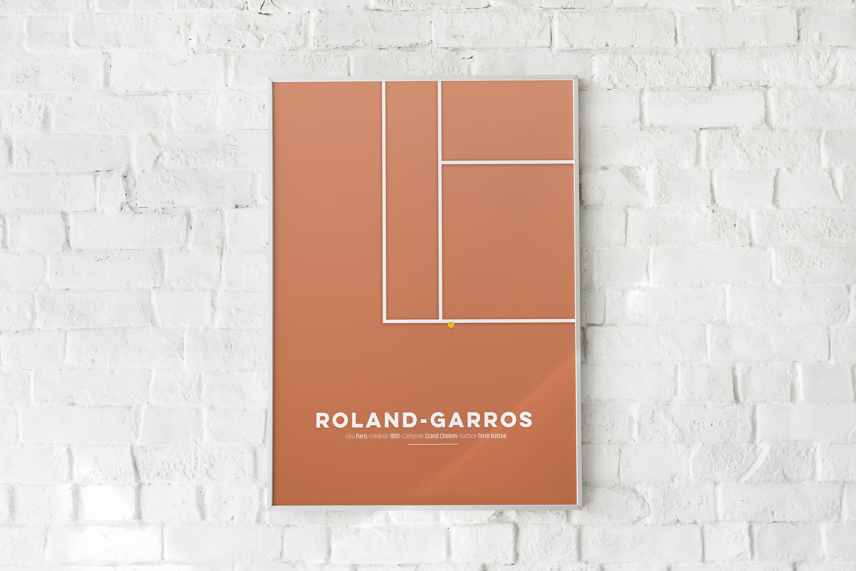 Minimalist Illustration Poster Roland-garros Print - Gift