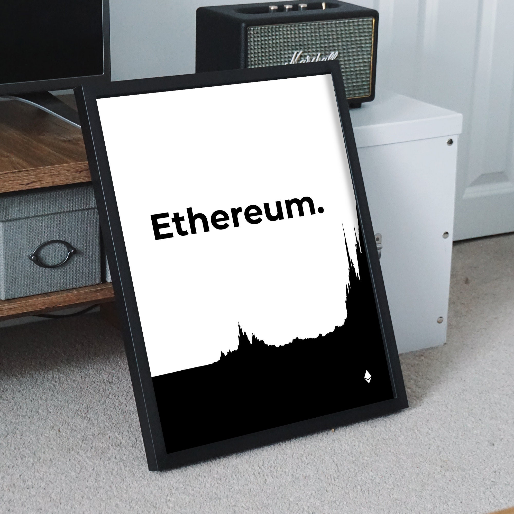 Cours Ethereum Décoration Murale Cryptomonnaie Crypto Chart Digital Print  Instant Download - Etsy Australia