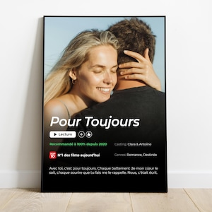 Pôster personalizado da Netflix, pôster para pai, mãe, casal, família - ideia de presente personalizado para Dia dos Pais, Dia das Mães, Natal