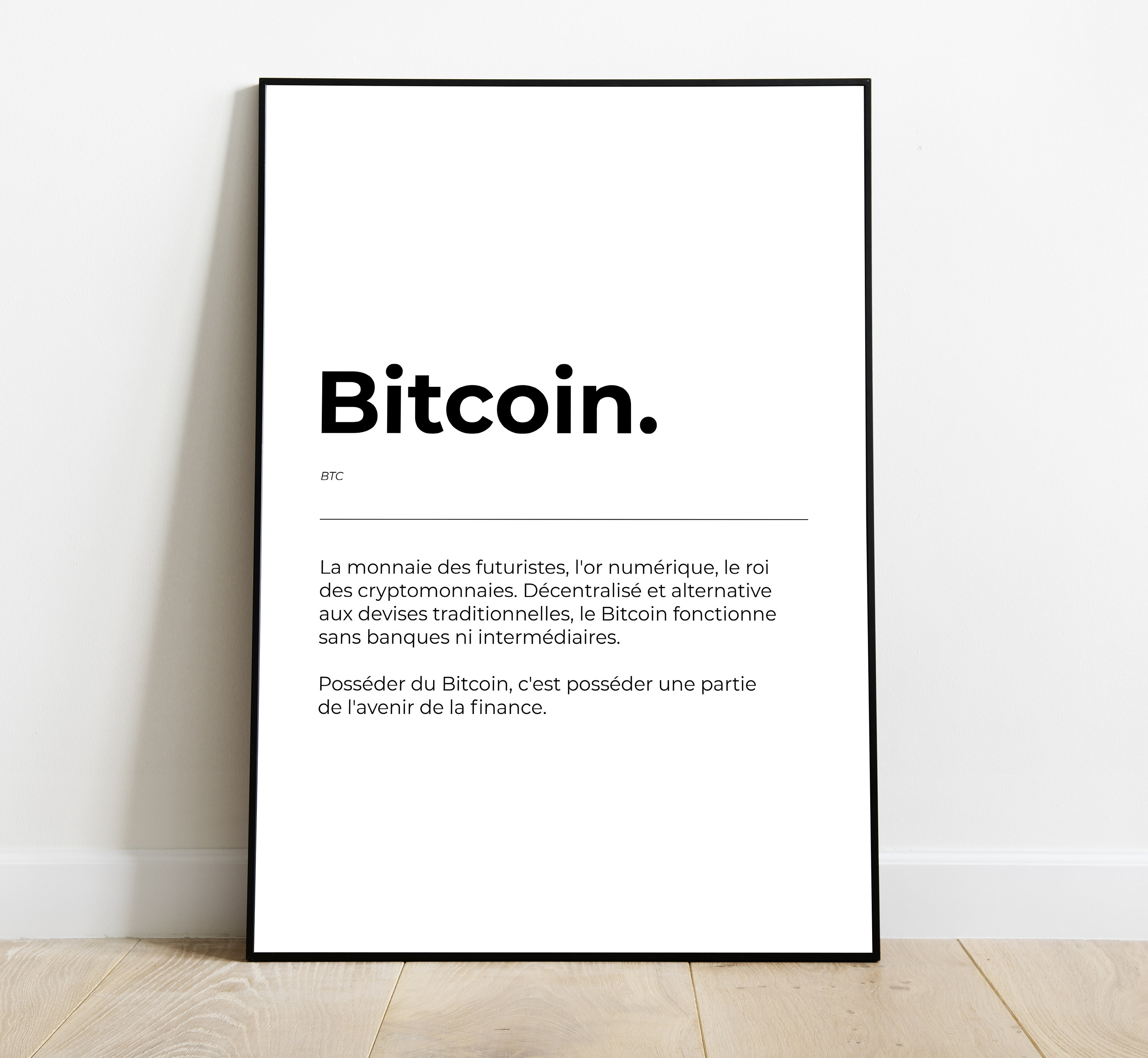 Definition Bitcoin Wall Decoration Cryptocurrency Poster Printed Gift Crypto  Quote - Etsy