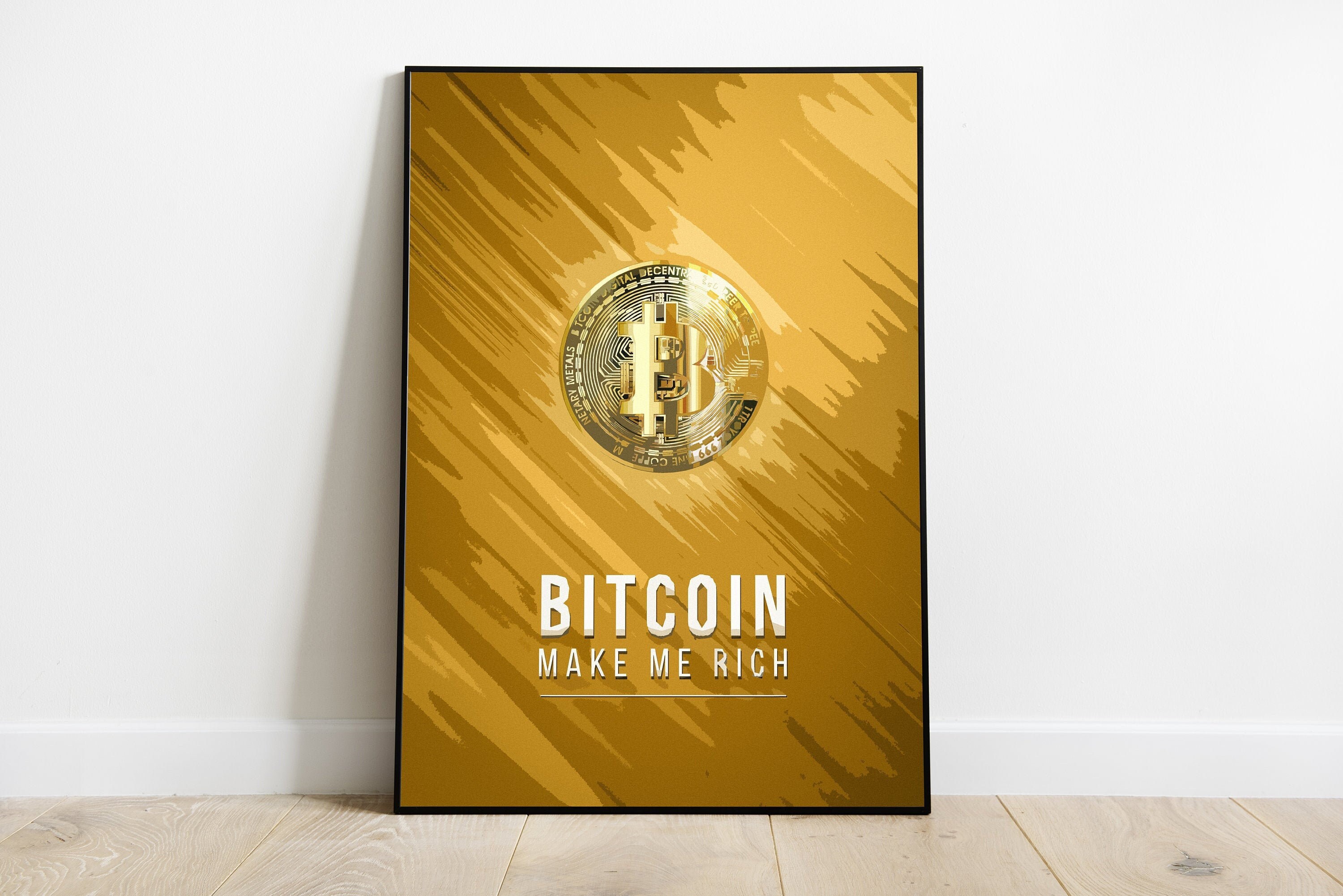 Affiche Bitcoin Art - Crypto Monnaie