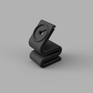 Wavy MagSafe Charger Stand STL File – 3D Printed iPhone Dock