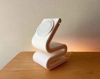 The Surge - Wavy 3D Printed MagSafe Charger Stand - READ LISTING