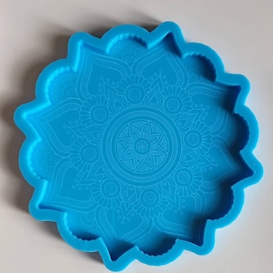 9&quot; silicone mandala mold for resin