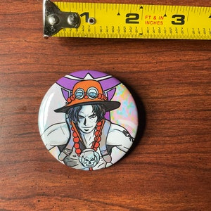 One Piece Anime – Emblema Ace Hat Patch, Laranja, 7,6 cm 44265