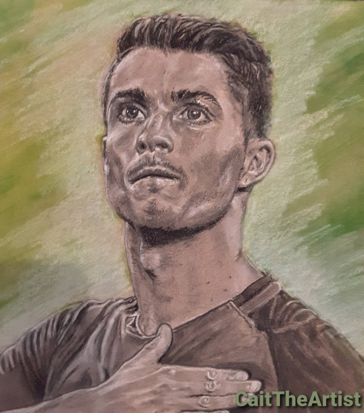 Cristiano Ronaldo Drawing, Original Unframed - Etsy