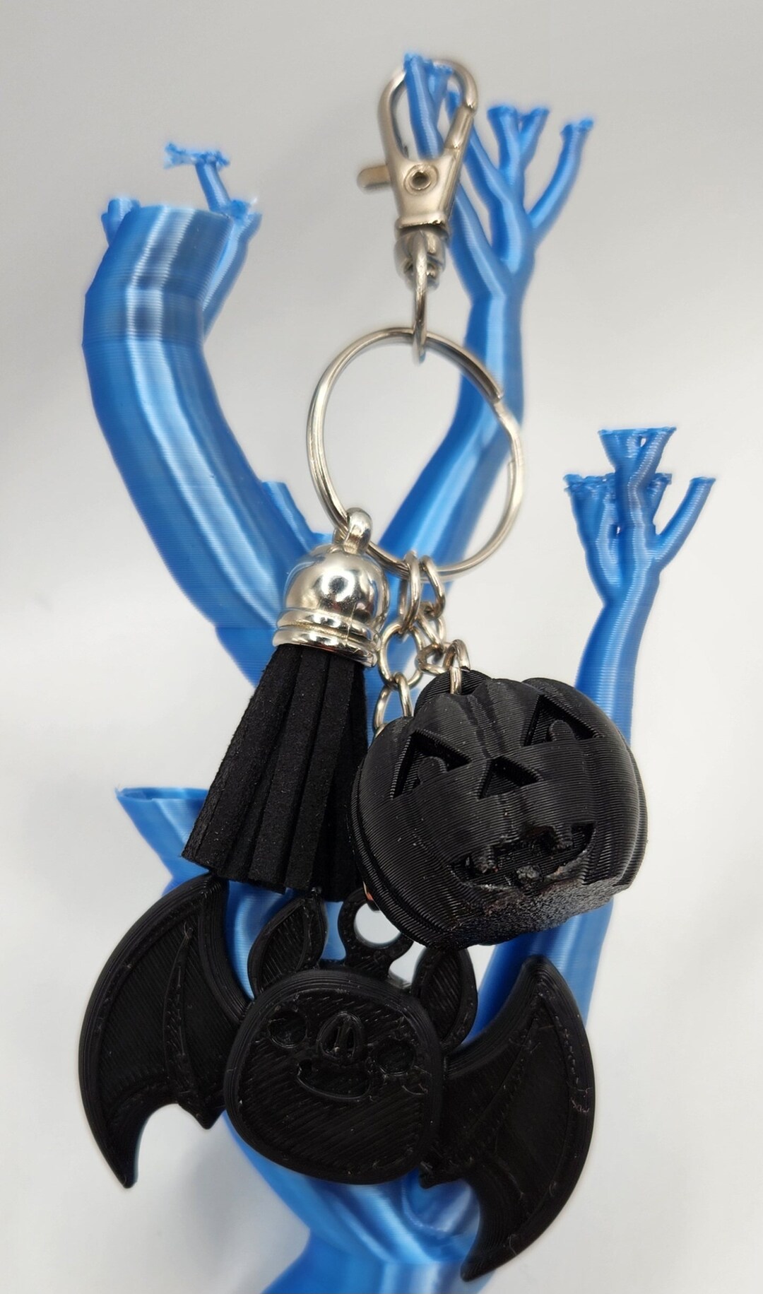 3D Printed Halloween, Goth Keychain, Bat, Pumpkin - Etsy
