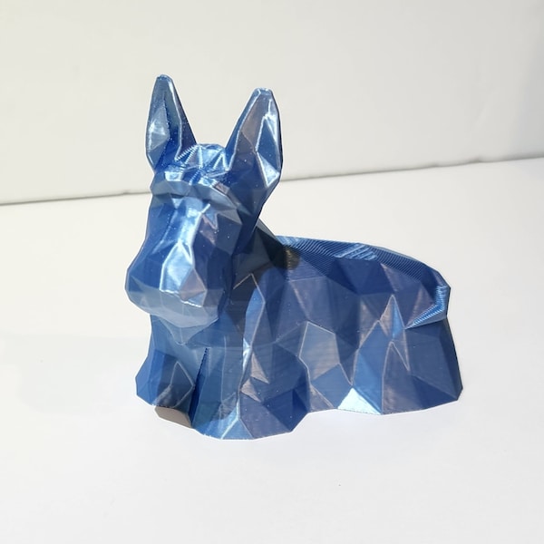 Chien Scottie imprimé en 3D, décoration terrier écossais, biodégradable, de haute qualité, durable, respectueux de l'environnement