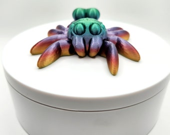 3D Printed Fully Articulated Heart Spider, Valentine's Day, Unique