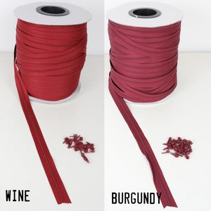 Continuous Zip Chain No3 for Upholstery, Craft, Cushion 5/10/25/50 meters image 8