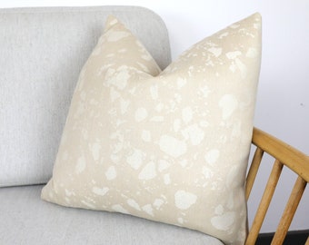 Bute Beige Terrazzo Style Eco Recycled Wool Luxury Designer Cushion Covers Scatter Cushions Throw Pillows