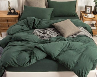 pix Dark Olive Green Comforter forest green bedding etsy