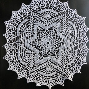 Handmade Crochet Doily ~ Star of David Doily ~ Six Petal Doily ~ Passover Doily ~ Spring Doily~ Israel Star Doily