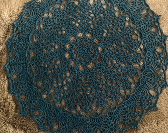 Autumn Elegance Doily ~ Vintage Elegantly Handmade Fall Doily ~ Fall Centerpiece Doily