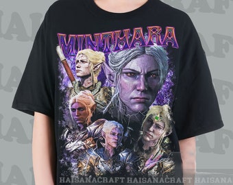 Minthara Baldurs Gate 3 Vintage T-Shirt, Gift For Women and Man Unisex T-Shirt , H003