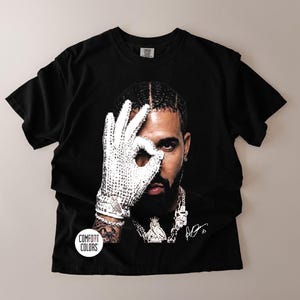 Maglietta con grafica di Drake, t-shirt hip hop anni '90, merchandising vintage da rapper, abbigliamento retrò del concerto di ICEMAN, maglietta Comfort Colors immagine 2