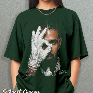 Maglietta con grafica di Drake, t-shirt hip hop anni '90, merchandising vintage da rapper, abbigliamento retrò del concerto di ICEMAN, maglietta Comfort Colors immagine 5
