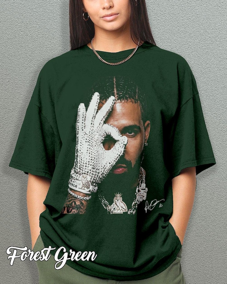 Maglietta con grafica di Drake, t-shirt hip hop anni '90, merchandising vintage da rapper, abbigliamento retrò del concerto di ICEMAN, maglietta Comfort Colors immagine 5