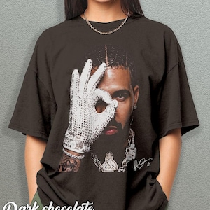 Maglietta con grafica di Drake, t-shirt hip hop anni '90, merchandising vintage da rapper, abbigliamento retrò del concerto di ICEMAN, maglietta Comfort Colors immagine 6