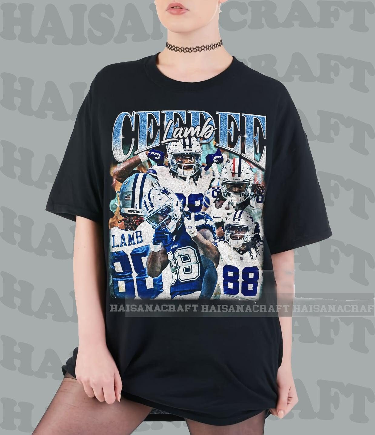 Vintage 90s Graphic Style CeeDee Lamb T-Shirt, CeeDee Lamb shirt, Vintage Oversized Sport Tee, Retro American Football HS627