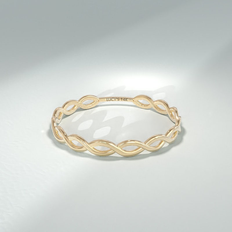 925 Silver Twisty Open Ring Gold