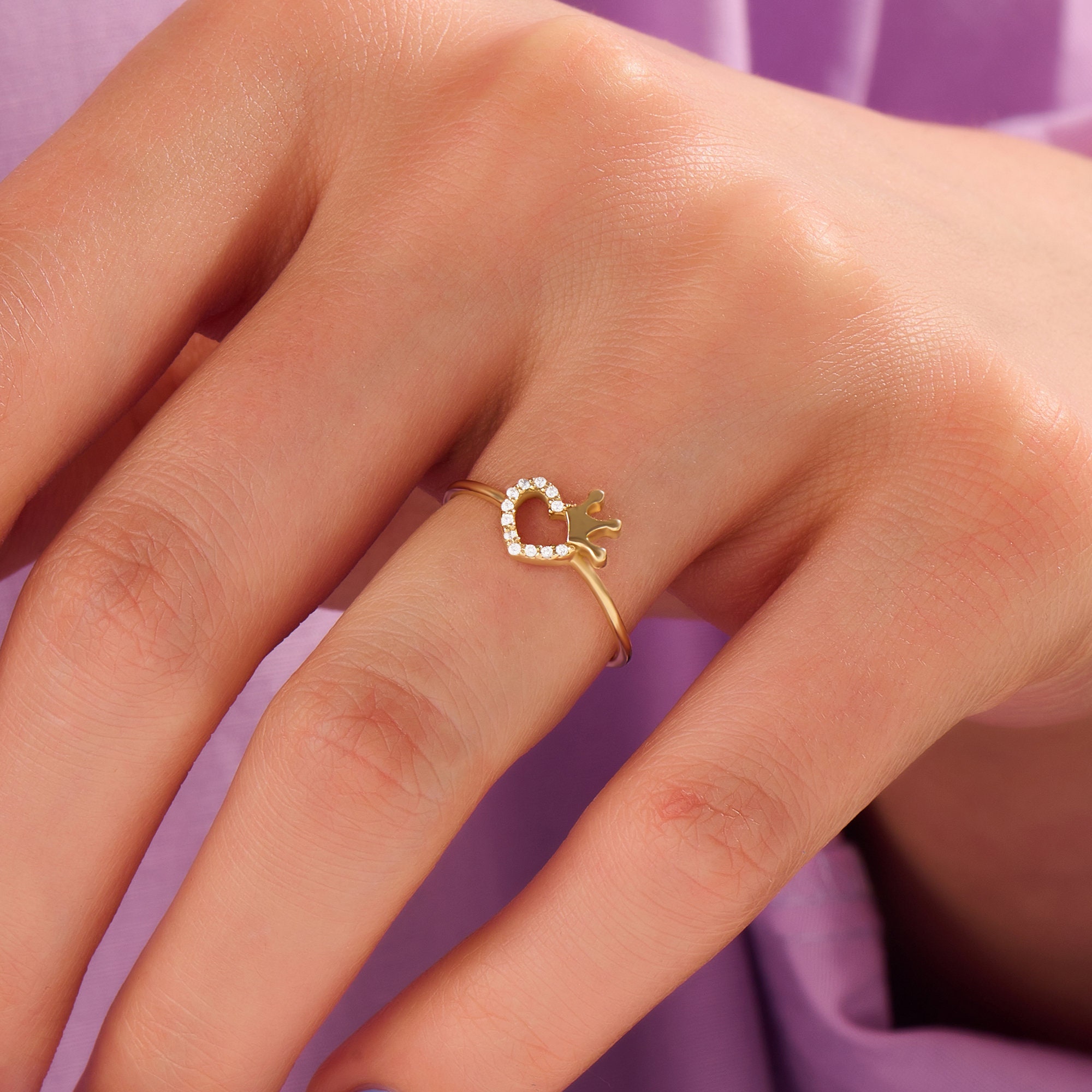 Adjustable Heart Name Ring – Stayclassy.in