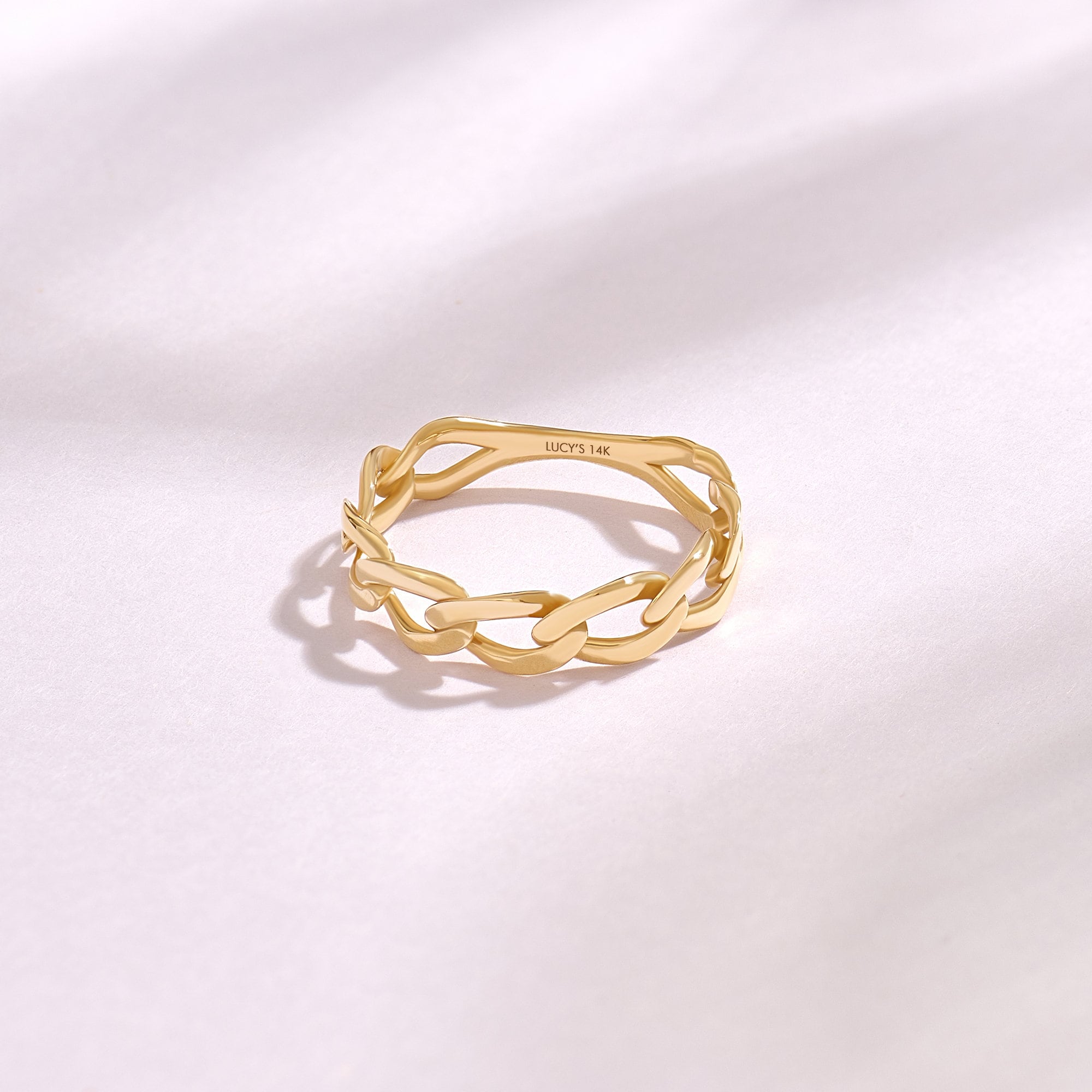 ♡14K ゴールドチェーンリング フリーサイズ ♡ 2e18fe7dd995ad5fec3d0446f3f503