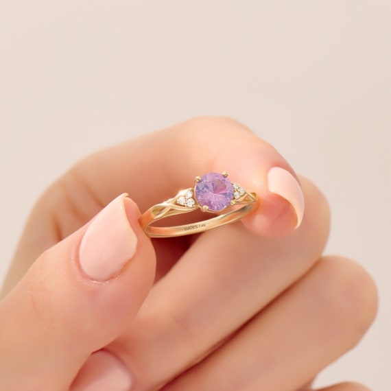 Anillo piedra lila deals