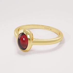 Oval Red Tourmaline Ring 14k Solid Gold Bezel Tourmaline Ring Dainty Gemstone Ring for Women Pinky Ring Delicate Statement Ring Jewelry Gift