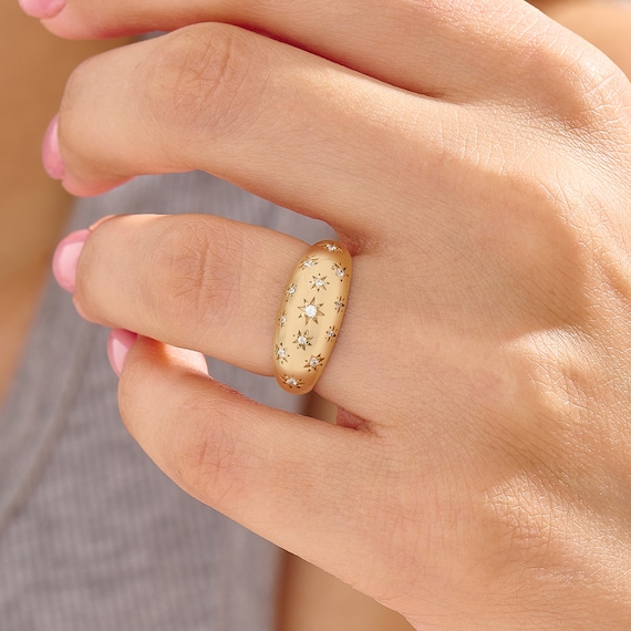 CHUNKY STAR RING GOLD CHUNKY STAR RING GOLD