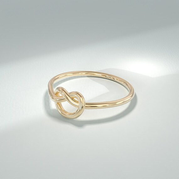 Love Knot Ring 14k Solid Gold Promise Knot Ring Women Delicate Infinity Ring Thin Friendship Ring Love Eternity Ring Ladies Etsy Australia
