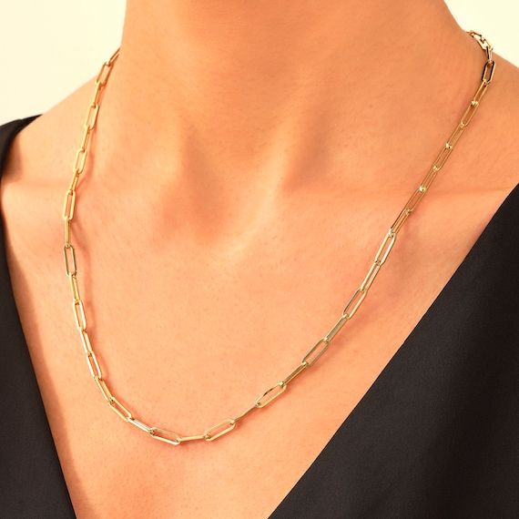 Small Paperclip Necklace – Sami Jewels