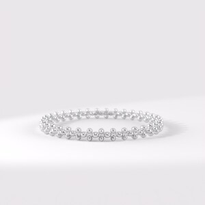 Gold Vermeil Beaded Ring, Dainty Bead Stacking Ring, Slim Textured Band, Minimalist Everyday Ring for Women, Sterling Silver Ring afbeelding 6