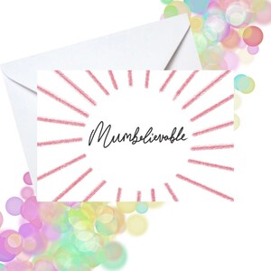 Tarjeta de día de las madres que soncreíbles