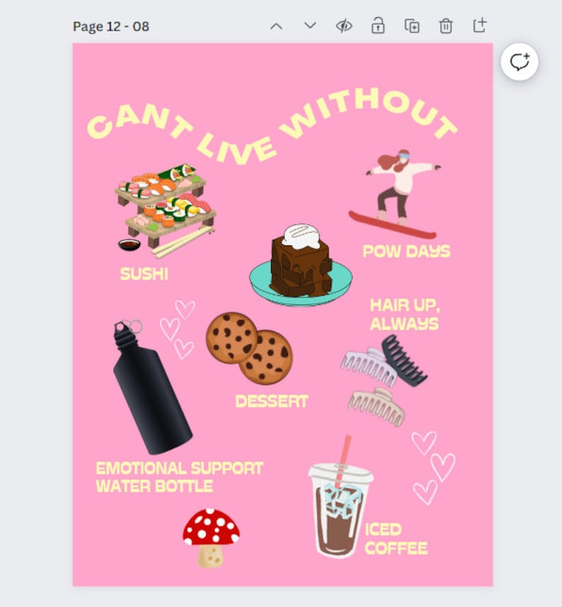 Verjaardagstijdschrift CANVA-sjabloon Roze Funky Thema Verjaardagstijdschrift DIY Aanpasbare Canva Magazine voor vriendin, beste vriend, zustercadeau afbeelding 5