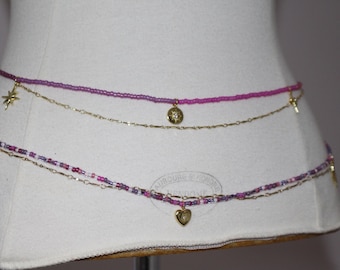 Die Aurora Taillenkette • Körperkette • Hüftkette • Körperschmuck • Sommerschmuck
