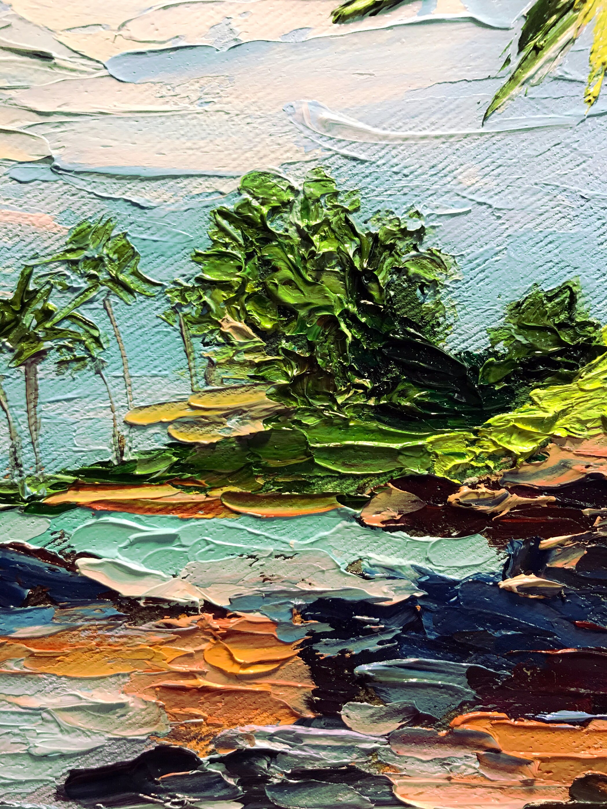 Hawaii Painting Seascape Original Art Tropical Abstract Wall Etsy