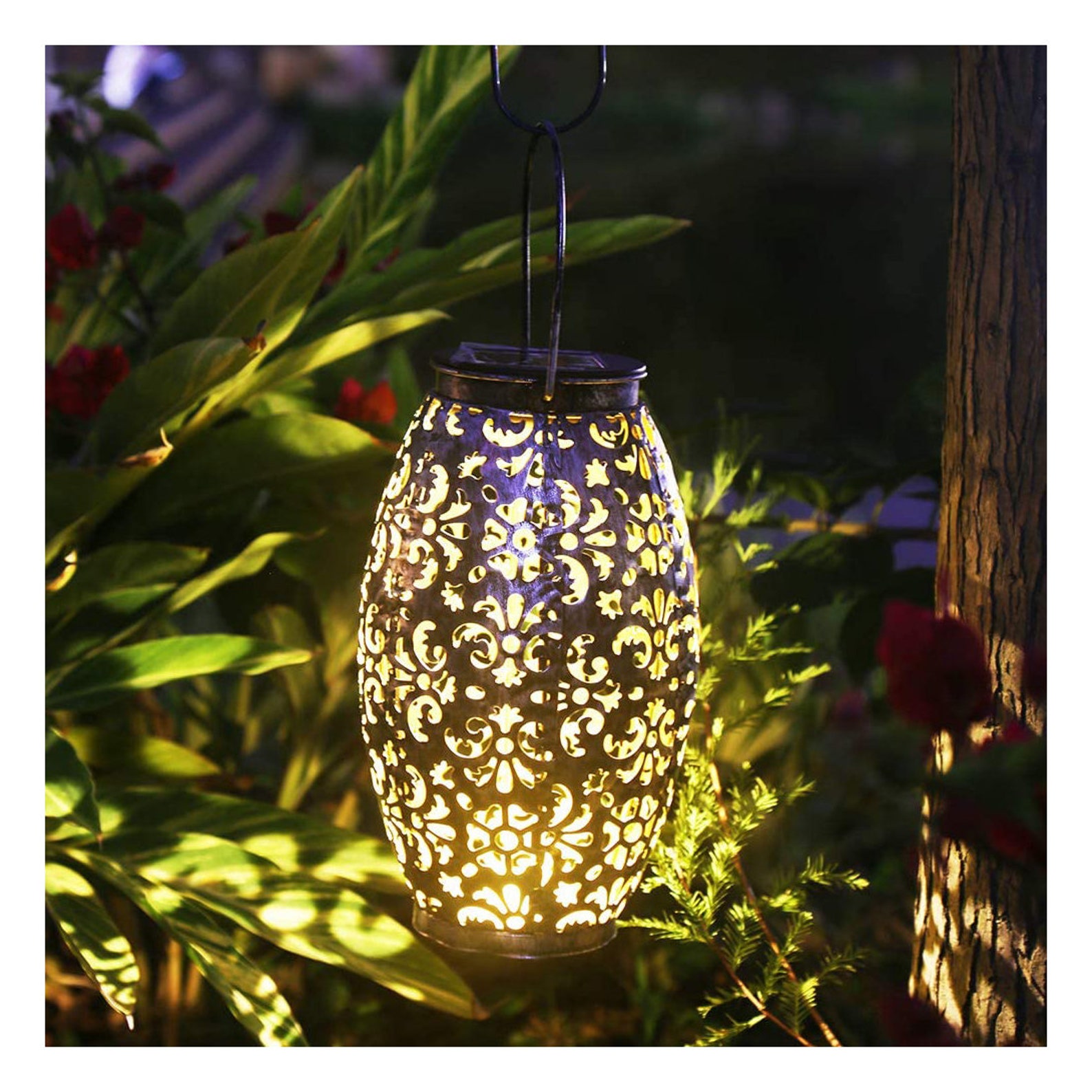 Solar Powered Lantern Light Lighting Lights Hanging Stars Star Etsy