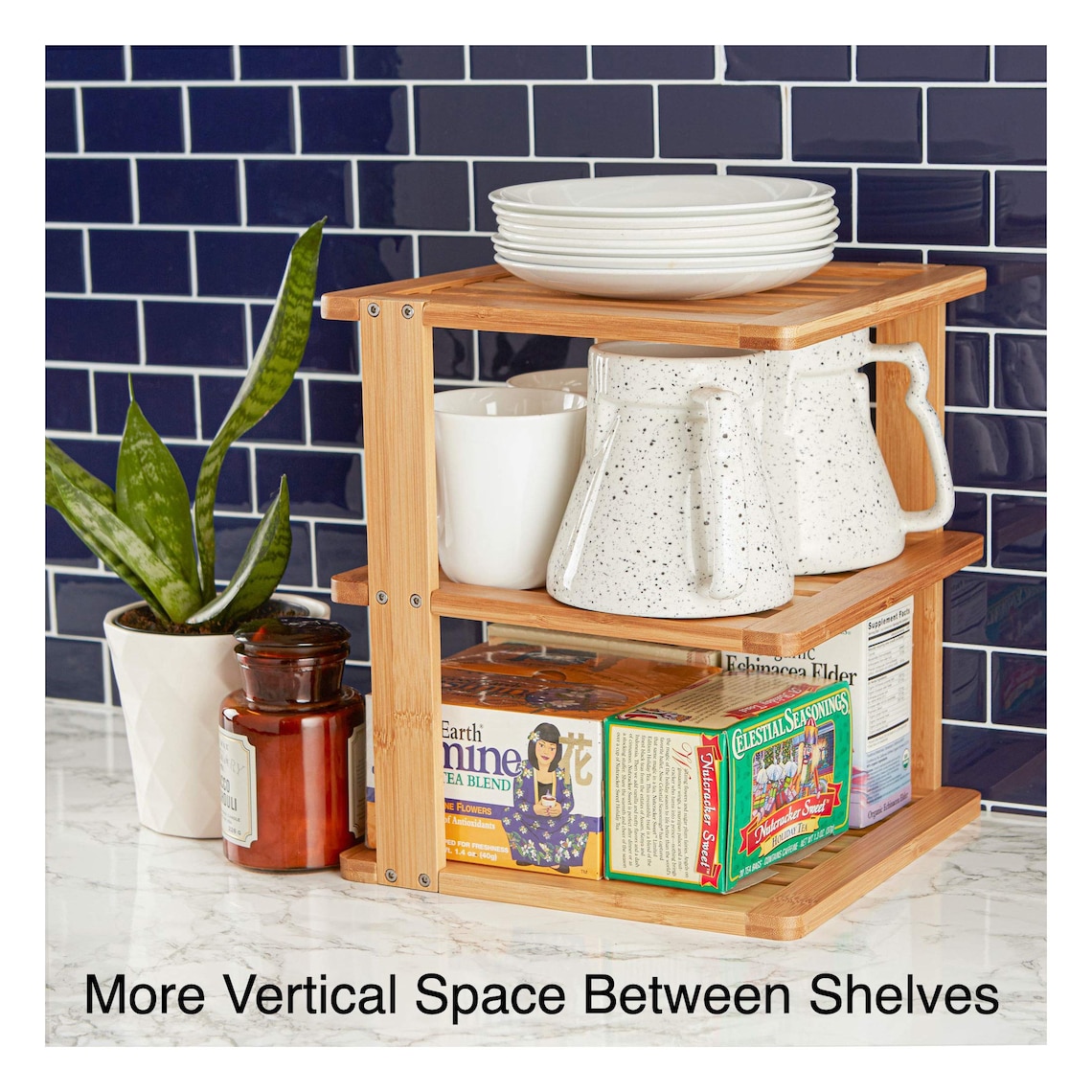 3 Tier Bamboo Wood Corner Table Shelf Shelves Organizer Etsy