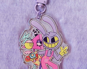Zooble and Jax (Abstrabbit) 3in Keychain Charm