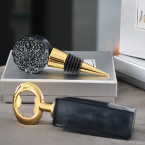 bottle stopper and opener set New home Christmas gift
