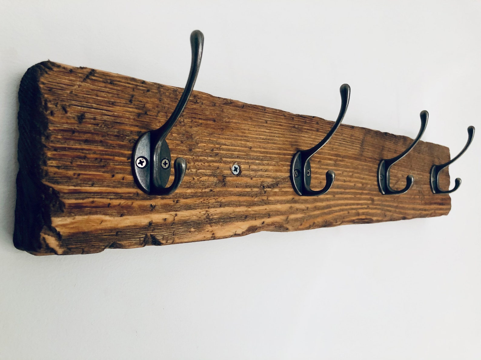 Rustic Wooden Coat Rack Country Cottage Style Full of Etsy