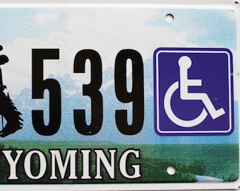2015 Wyoming Disabled License Plate #539