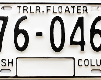 BC Trailer Floater License Plates