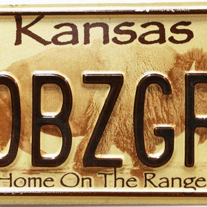 Vintage Kansas License Plate - Etsy