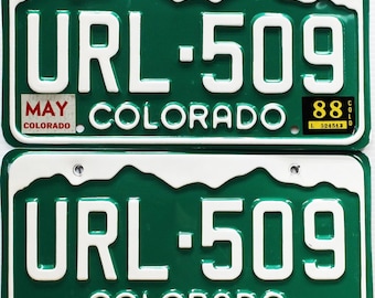Colorado License Plates