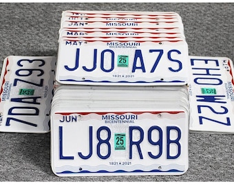 Missouri Bulk License Plates, 2025
