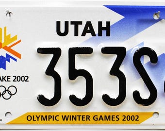 Utah Olympics License Plate
