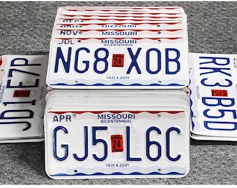 Missouri Bulk License Plates, 2024