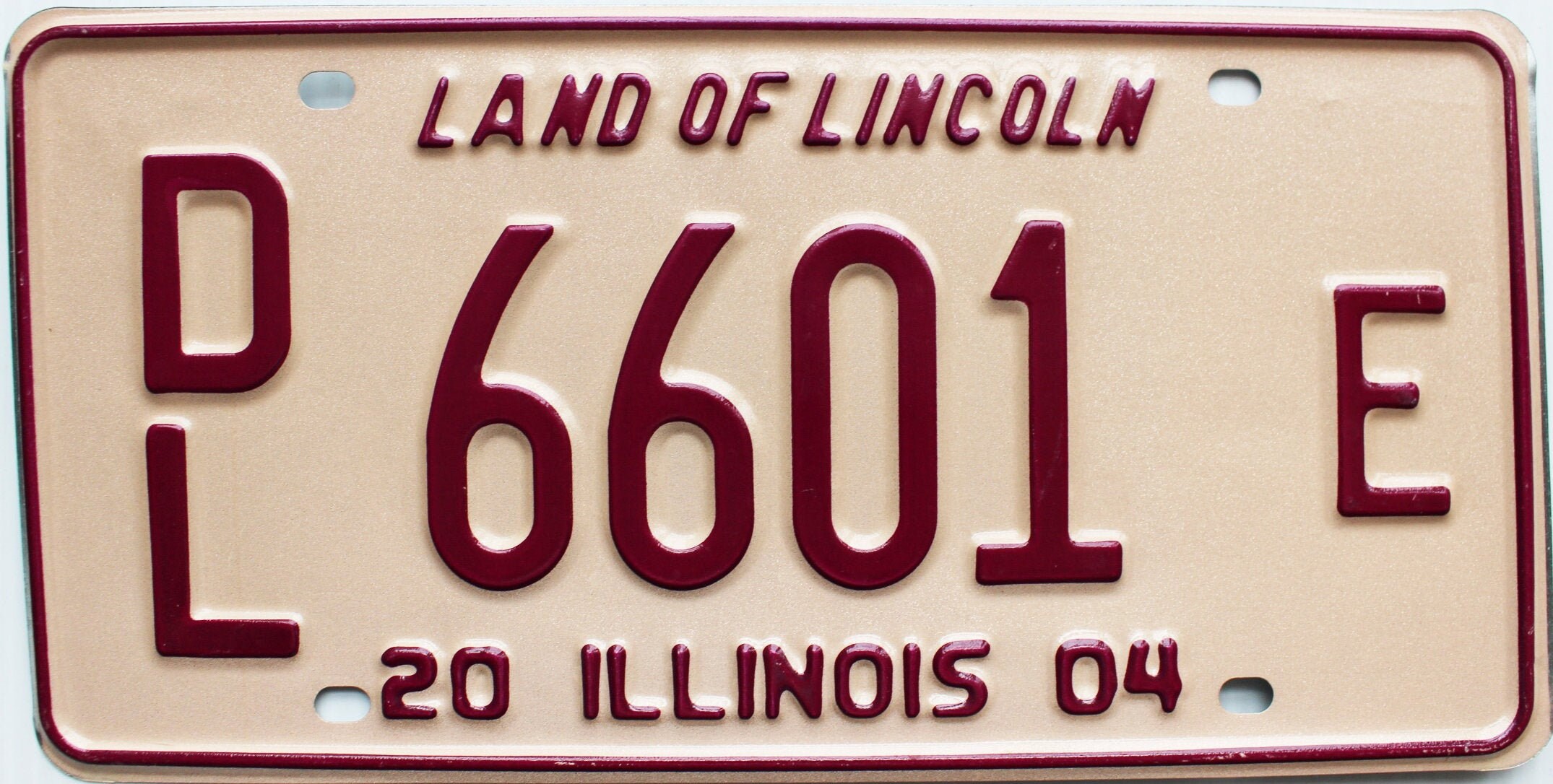 2004 Illinois Dealer license plate 6601E Etsy